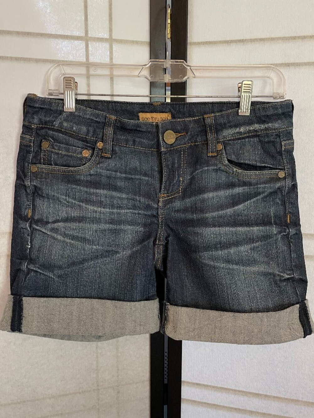 See Thru Soul Jean Shorts